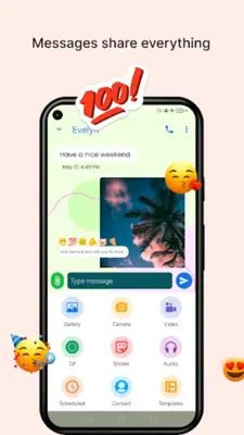 Color Messenger Messages, SMS android App screenshot 4